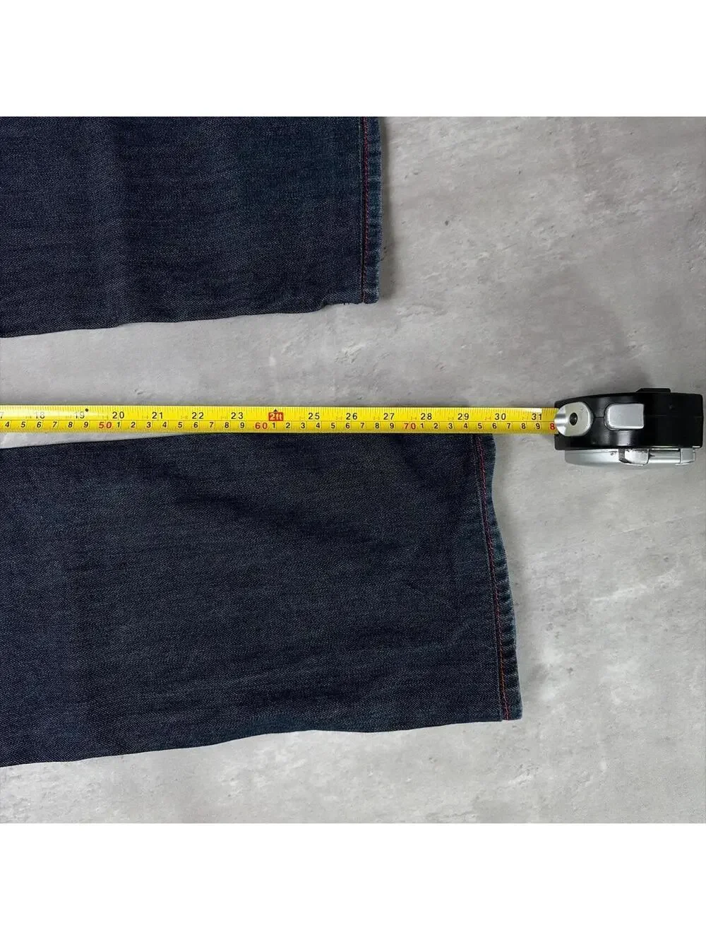 Y2K Dark Wash True Religion Grunge Gothiv Straight Denim Jeans
